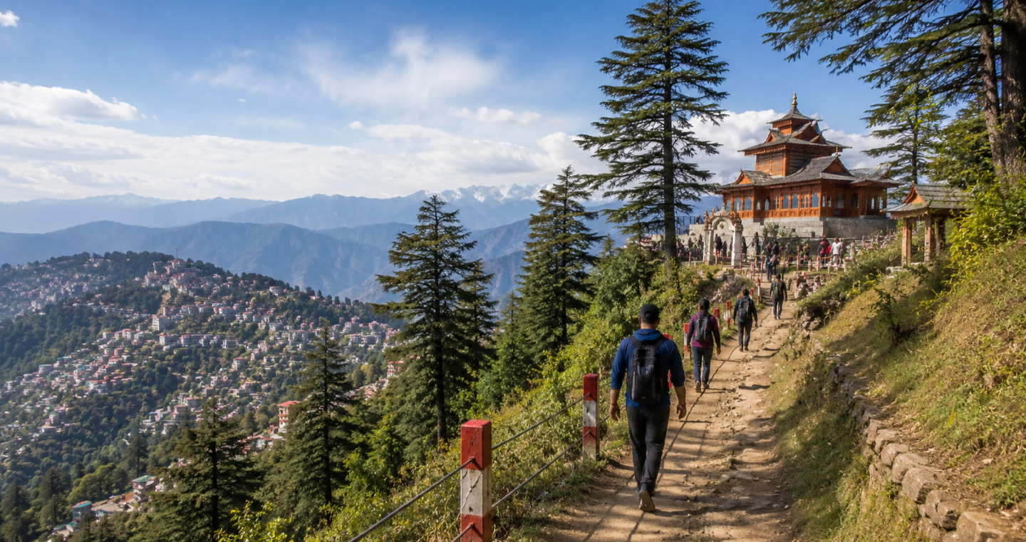 Tara Devi Temple Trail and Walking Tour Shimla